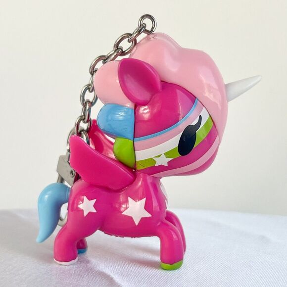 Rare Tokidoki Robbery Unicorno Bag Charm Keychain Vintage 2014 Pink Comet HTF - Picture 2 of 9